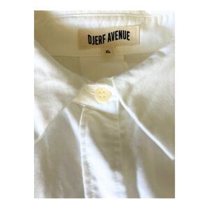 Djerf Avenue Breezy Shirt – White, Size XL